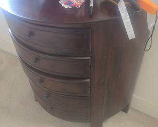 Mahogany Demi-Lune Chest of Drawers