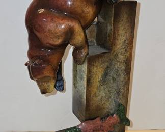Oso Close (Ruby) Sculpture by Stephen Herrero