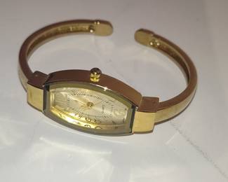 Gold-Tone Bangle Watch