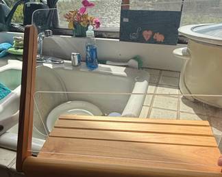 Wooden and Acrylic Dish Drying Rack