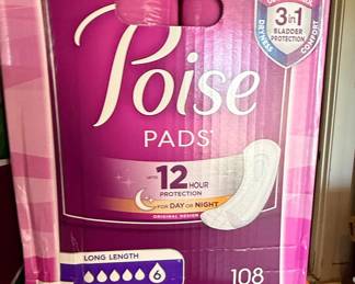 Poise Ultimate Long Length Pads, 108 Count
