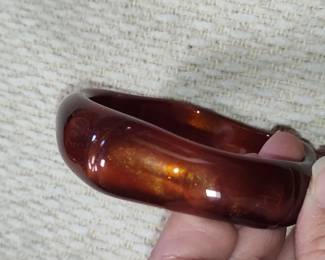 Bakelite "Butterscotch" Bangle Bracelet