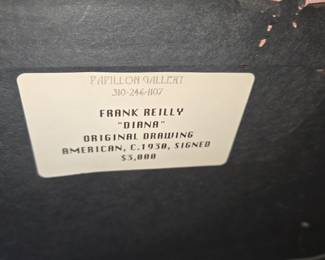 Frank Reilly "Diana" Original Drawing
