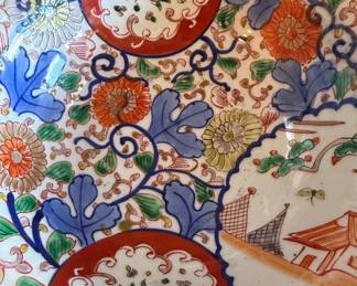 Antique Japanese Imari Porcelain Charger, Meiji Period