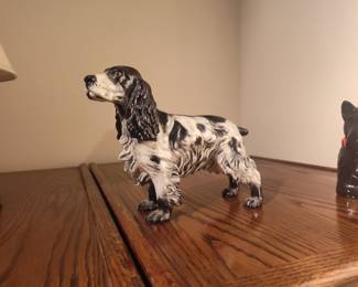 Porcelain English Springer Spaniel Figurine