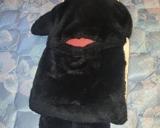 Panda Hot Water Bottle Cover with Baby Panda Accent