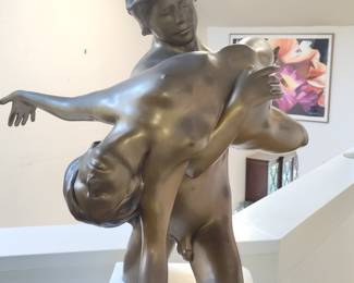 Phillip Dizick Bronze Sculpture, "The Embrace"