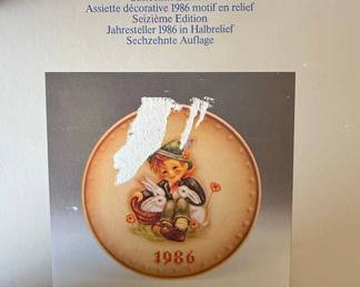 Goebel Hummel Annual Plate 1986