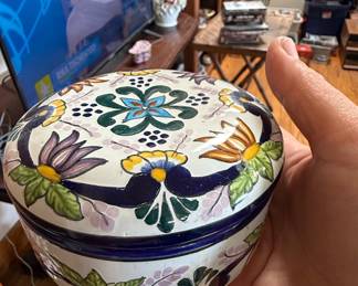 Talavera Pottery "ANSAR" Round Box