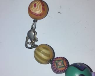 Polymer Clay Bead Necklace