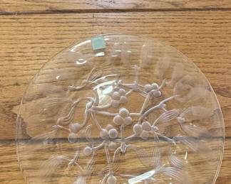 Cristal d'Arques "Mistletoe" Pattern Glass Bowl