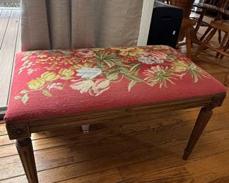 Tapestry Upholstered Piano Bench
