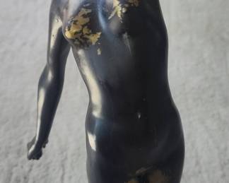 Art Nouveau Figural Candlestick Holder - Nude Female