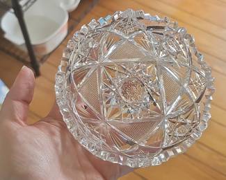 American Brilliant Cut Glass Ashtray