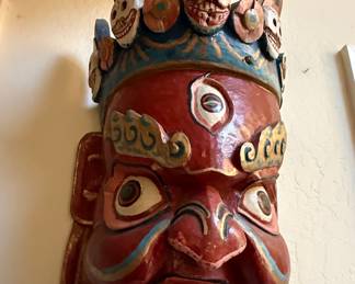Mahakala Bhairav Wooden Mask
