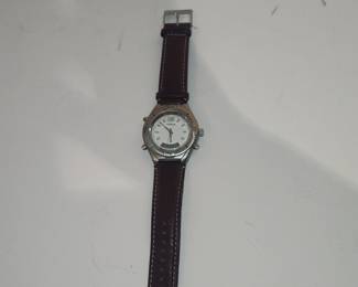 Lorus Analog-Digital Watch with Leather Strap