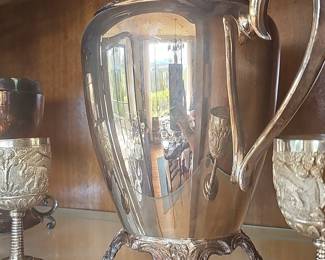 F.B. Rogers Silver Co. Silver Plated Footed Pitcher