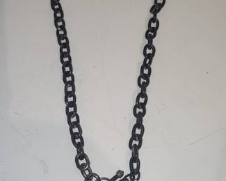 Dark Chain Heart Toggle Necklace