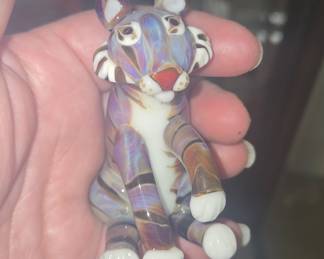 Glass Tiger Figurine