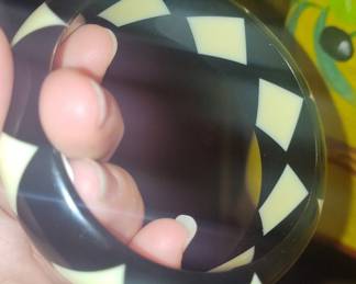 Bakelite Harlequin Bangle Bracelet