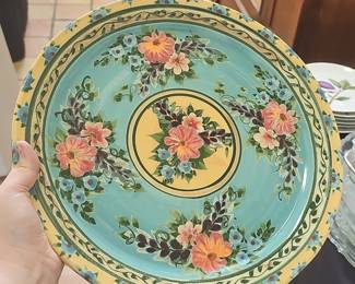 Sandy Kreyer Hand-Painted Ceramic Plate