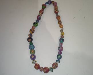 Polymer Clay Bead Necklace