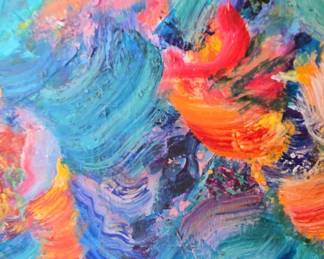 Abstract Expressionist Oil Painting