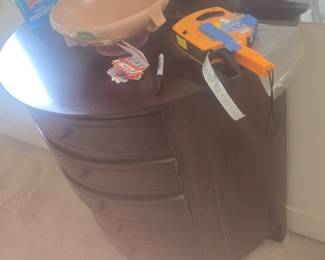 Mahogany Demi-Lune Chest of Drawers