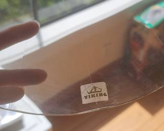 Viking Glass Floral Decorated Plate