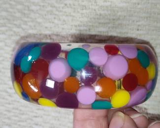 Resin Bubble Bangle Bracelet