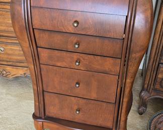 Vintage Bombe Jewelry Armoire