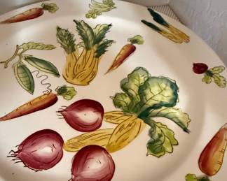 Vintage Franciscan Vegetable Medley Ceramic Plate