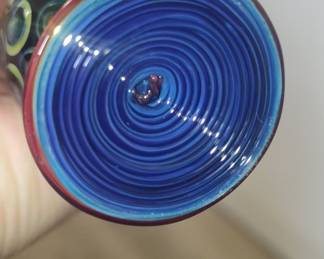 Glass Owl on Tree Figurine