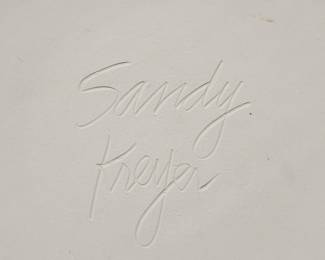 Sandy Kreyer Hand-Painted Ceramic Bowl