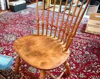 Ethan Allen Heirloom Nutmeg Maple Windsor Armchair