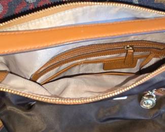 Michael Kors Nylon & Leather Shoulder Bag