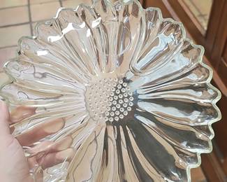 Glass Sunflower Bowl