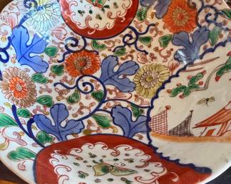 Antique Japanese Imari Porcelain Charger, Meiji Period