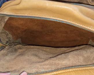 Distressed Leather Shoulder Bag