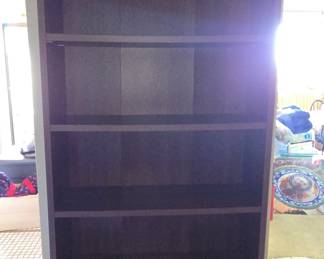 Simpli Home Amherst 70 in. Tall Russet Brown Solid Wood 5-Shelf Bookcase