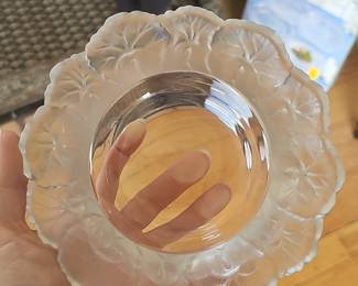 Lalique "Honfleur" Crystal Bowl