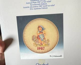 Goebel Annual Plate 1987 "Seventeenth Edition"