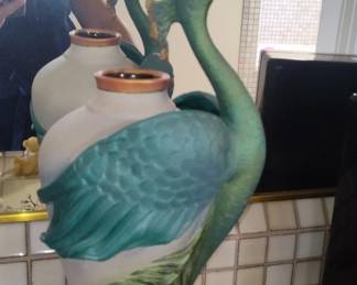 Bonnie Belt Porcelain Peacock Vase