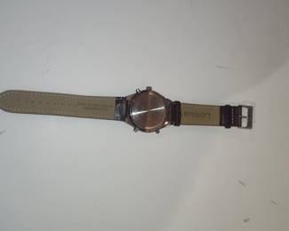 Lorus Analog-Digital Watch with Leather Strap