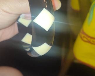 Bakelite Harlequin Bangle Bracelet