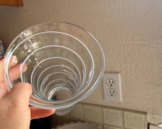 Clear Glass Swirl Vase