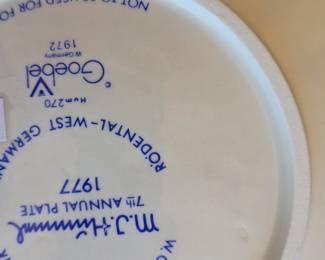 W. Goebel "The Little Mountaineer" 1977 Annual Plate