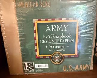 K&Company "American Hero" Army 6x6 Scrapbook Designer Papers