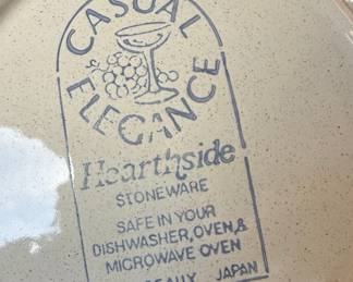 Hearthside Casual Elegance Bordeaux Stoneware Platter