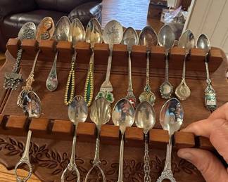 Assorted Souvenir Spoons Collection